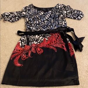 Silk opens sleeve cocktail dress